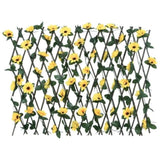 Artificial Ivy Trellis Expandable 5 pcs Yellow 180x60 cm 366599