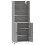 Highboard Grey Sonoma 69.5x34x180 cm Engineered Wood 3189227