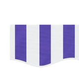 Replacement Fabric for Awning Valance Blue and White Stripe 4.5 m 367747