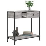 Console Table Grey Sonoma 75x34.5x75 cm Engineered Wood 834168