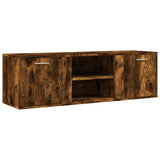 TV Cabinet Smoked Oak 120x34x37 cm Engineered Wood 833556