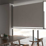 ZNTS Patio Retractable Side Awning 160 x 300 cm Grey 45195