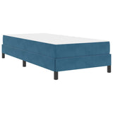 Box Spring Bed with Mattress Dark Blue 80 x 220 cm Fabric 3398771