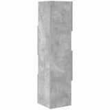 Corner Cabinet 25.5x25x102cm Engineered Wood Concrete Grey 889808