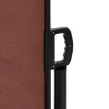 Retractable Side Awning Brown 120x1000 cm 4004704