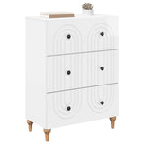 Drawer Cabinet High Gloss White 66 x 34.5 x 90 cm 894149