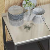 Kitchen Storage HATTEM Black 40 x 50 x 92 cm Steel 874968