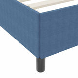 Bed Frame with Mattress Blue 140 x 200 cm Fabric 3399128