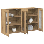 Wall Mounted Cabinet 2 pcs Artisan oak 69.5 x 34 x 90 cm 3334315