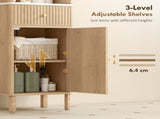Slim Bathroom Cabinet with Silent Drawer Rail for Scandinavian, Japanese Styles - Wood-Effect T3398P423556