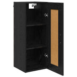 Wall Mounted Cabinet Black Oak 34.5 x 34 x 90 cm 882435