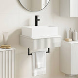 Wall-Mounted Wash Basin High Gloss White 40 x 41 x 39 cm 890202
