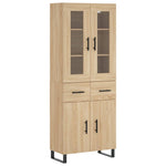 Highboard Sonoma Oak 69.5x34x180 cm Engineered Wood 3198556