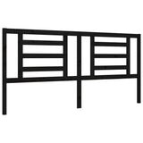 Bed Frame without Mattress Black 200x200 cm Solid Wood Pine 3192905