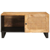 Coffee Table Natural 80 x 50 x 40 cm Solid Mango Wood 4018048