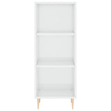 Sideboard High Gloss White 34.5x32.5x90 cm Engineered Wood 828718