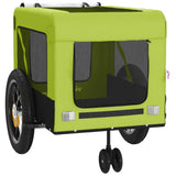 Pet Bike Trailer Green and Black Oxford Fabric and Iron 93934