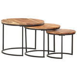 Nesting Tables 3 pcs Solid Acacia Wood 286185