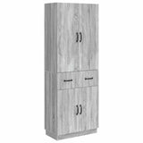 Cabinet Set 2 pcs Grey Sonoma Engineered Wood 3416832