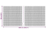 Garden Fence Carbonized 600 x 100 cm Reed 42031262