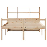 Bookcase Bed without Mattress 140x200 cm Solid Wood Pine 3322016