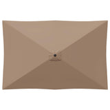 Garden Parasol with Base 200 x 300 cm Polyester Rectangular 42036205