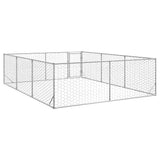 Outdoor Dog Kennel with Door 3x4x1 m Galvanised Steel 4105414