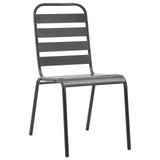 Garden Dining Set 11 pcs Anthracite Powder-coated Steel 3378828