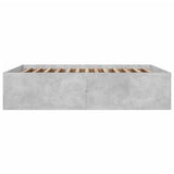 Bed Frame without Mattress Concrete Grey 150x200 cm 3280919