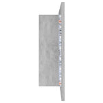 LED Bathroom Mirror Cabinet Concrete Grey 80x12x45 cm Acrylic 804968