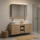 Bathroom Furniture Set 4 pcs Sonoma Oak 3406897
