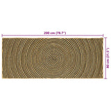 Area Rugs Black 80 x 200 cm Jute 42010736