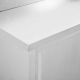 Work Table with Sliding Doors 120x50x cm Stainless Steel 51051