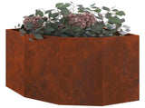 Corner Planter Rusty 60 x 60 x 50 cm Weathering steel 883667