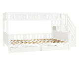 Bunk Bed with Two Pull-out Drawers and Side Hidden Storage Package 2 N652P424939K