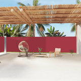 Retractable Side Awning Red 180x1200 cm 318077