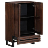 Highboard Brown 60x34x100 cm Solid Wood Mango 377586