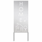 Garden Privacy Screen Silver 50 x 140 cm Stainless steel 876340