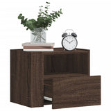 ZNTS Wall-mounted Bedside Cabinets 2 pcs Brown Oak 45x30x35 cm 848324