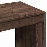 Office Desk Brown Oak 123.5x73.5x75 cm Engineered Wood 847988