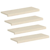 Stair Tread 4 pcs 70 x 25 x 2 cm White Solid Oak Wood 3449309