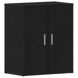 Shoe Cabinet Black Oak 60 x 35 x 70 cm Engineered Wood 862682