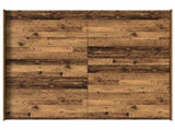 Storage Bed Frame Old Wood 200 x 200 cm Engineered Wood 3335267