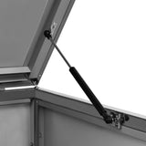 Single Wheelie Bin Shed 69x77.5x112.5 cm Stainless Steel 149554