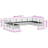 Outdoor Sofa Set 9 pcs Natural Solid Acacia Wood 3374114