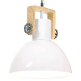 Industrial Hanging Lamp 25 W White Round 30 cm E27 320539