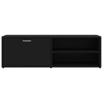 TV Cabinet Black 120x34x37 cm Engineered Wood 801153