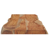 Table Top 110x40x2.5 cm Rectangular Solid Wood Acacia Live Edge 370613
