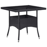 Garden Dining Set Black, Cream 3095911