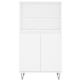 Highboard White 60x36x110 cm Engineered Wood 831484